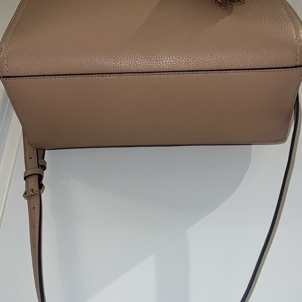 kate spade Beige/Taupe Leather Satchel with Tassel Charms - Picture 4 of 14